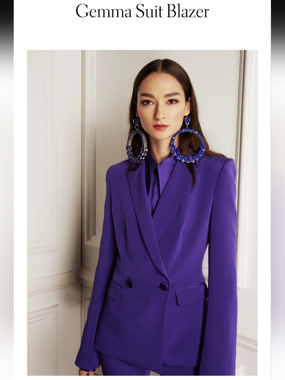 💜 Luxury Victoria Hayes Gemma Suit Blazer in Vibrant Purple💜Large